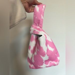 Yaito Pink CowHide Knot Bag